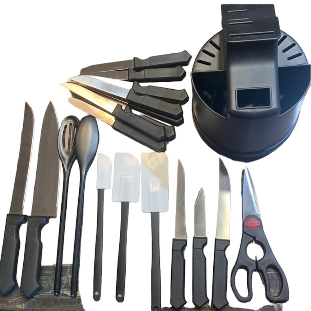 20 piece spin and store Knife set